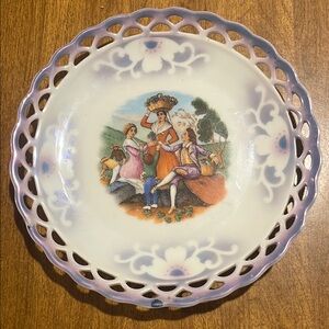 Vintage CICO Bavaria German Porcelain Decorative Dessert Plate